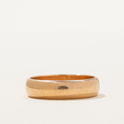 1962 Soviet Hallmarked 14k Rose Gold Band | 5.03mm | SZ 7.25