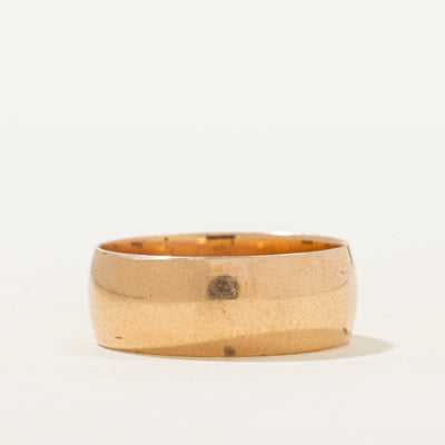 1977 Soviet Hallmarks 14k Rose Gold Cigar Band | 7.74 | SZ 9