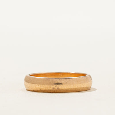 1983 Soviet Hallmarked 14k Yellow Gold Band | 4.26mm | SZ 6