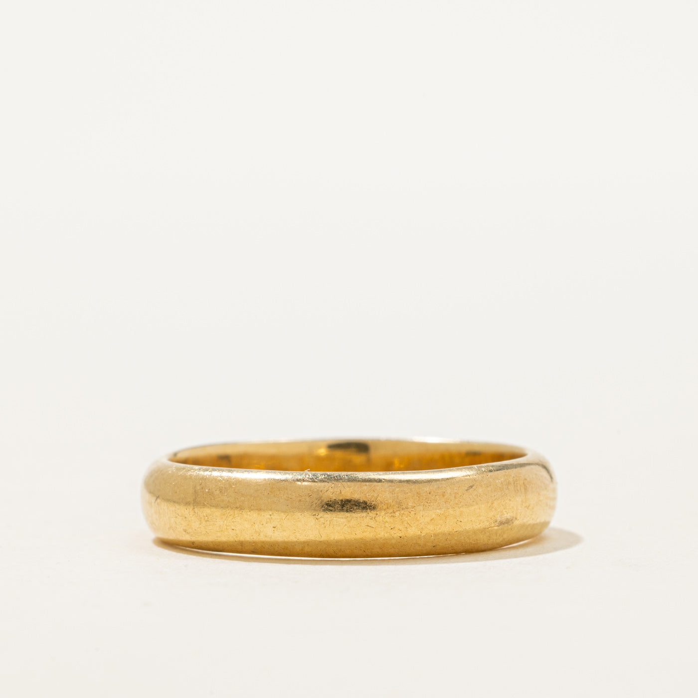 Canadian Pseudo Hallmarked 18k Yellow Gold Band | 4.52mm | SZ 9.25