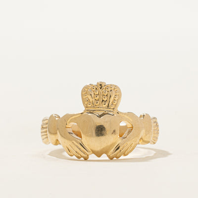 1975 Dublin 14k Yellow Gold Claddagh Ring | SZ 6.25