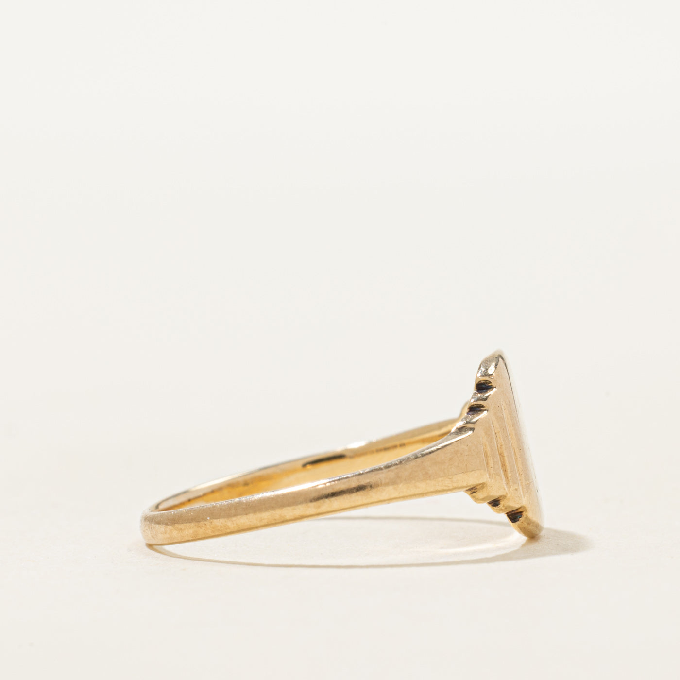1952 Birmingham 9k Yellow Gold Signet Ring | SZ 6