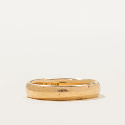 1945 Birmingham 18k Yellow Gold Band | 3.99mm | SZ 7.25