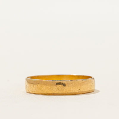 Antique Birmingham 22k Yellow Gold Band | 3.96mm | SZ 7.5