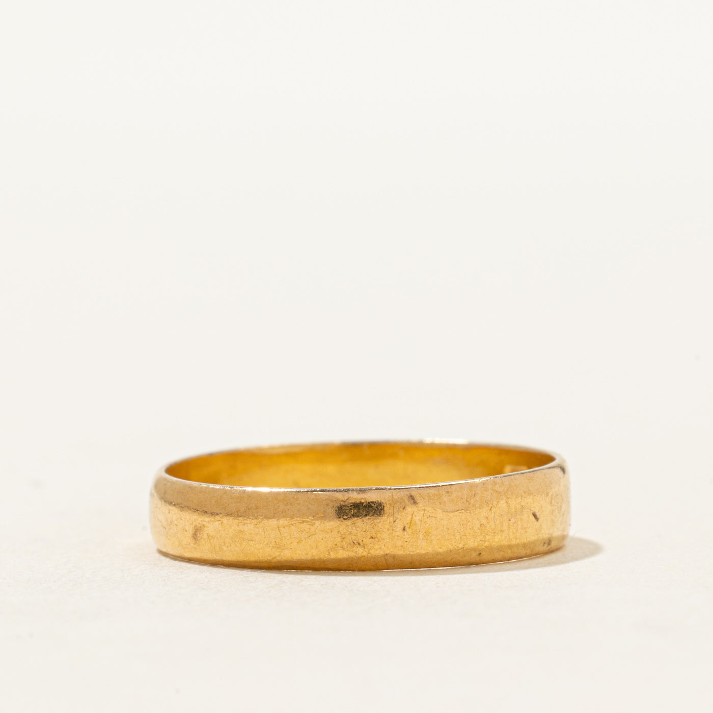 Antique Birmingham 22k Yellow Gold Band | 3.96mm | SZ 7.5