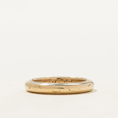 14k Yellow Gold Band | 3.32mm | SZ 6.25