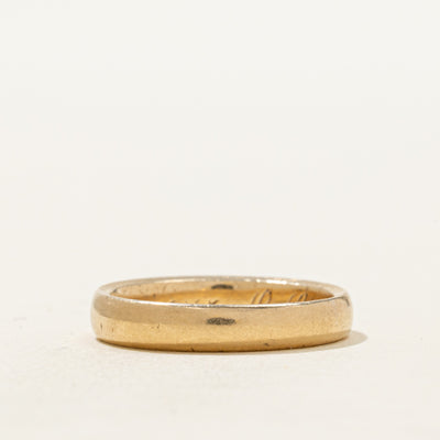 14k Yellow Gold Band | 3.50mm | SZ 6