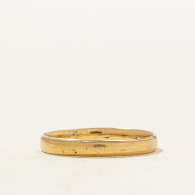 Victorian Newcastle 18k Yellow Gold Band | 2.50mm | SZ 5
