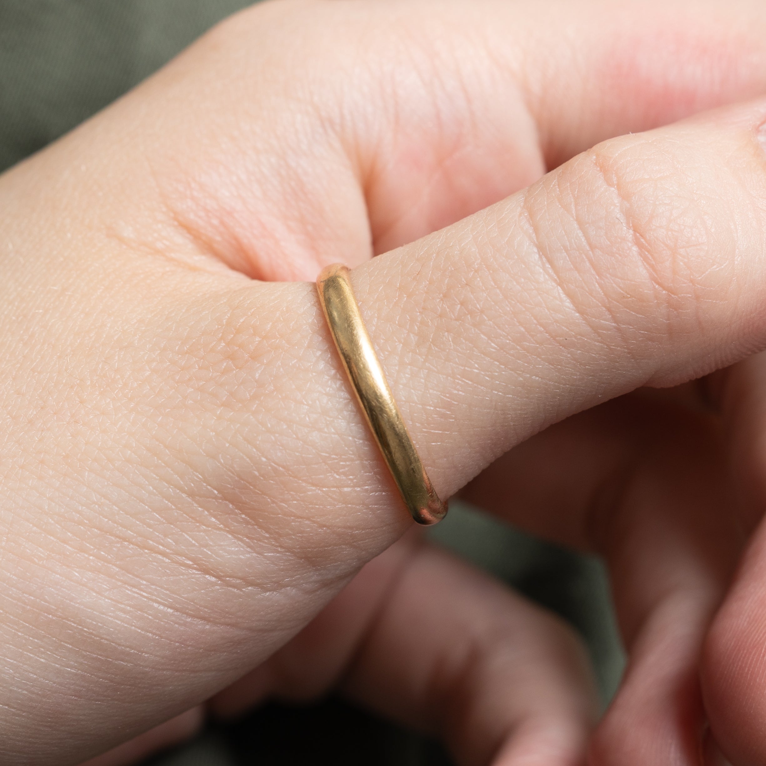 1980's Yugoslavian 14k Yellow Gold Band | 2.86mm | SZ 10.75