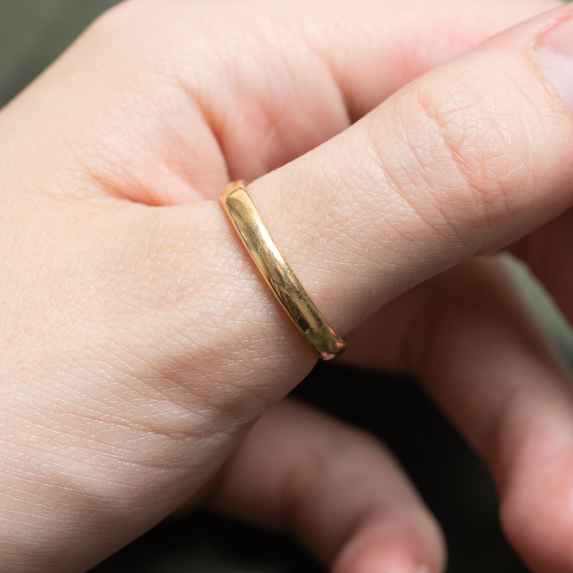18k Yellow Gold Band | 3.20mm | SZ 9.5