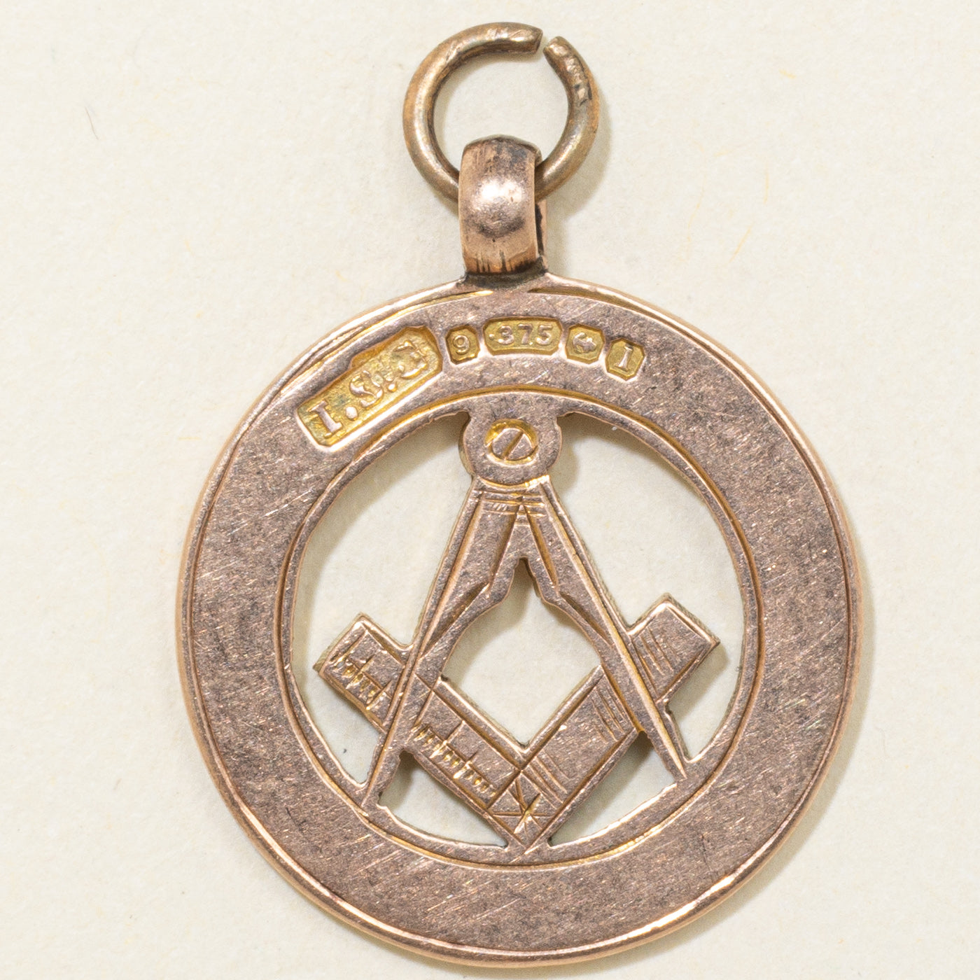 Pendentif maçonnique Birmingham 9K de 1910