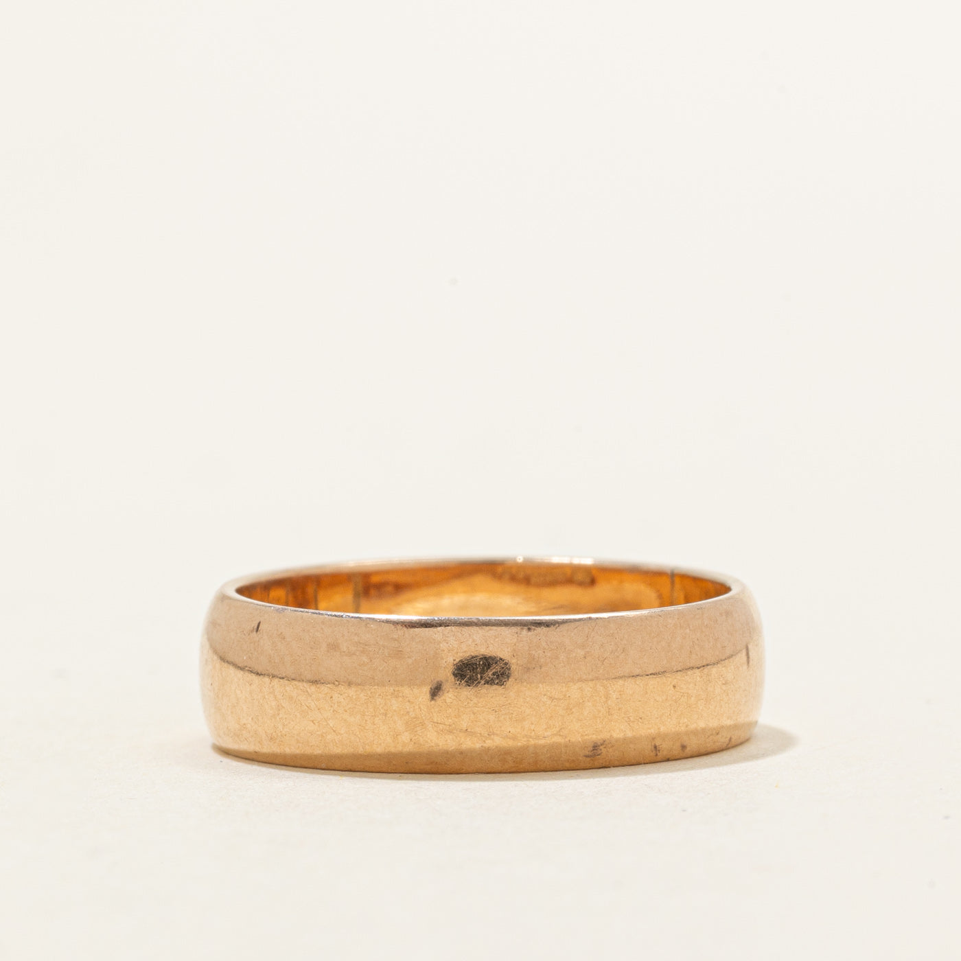 Bague vintage canadienne en or rose 14 carats (poinçon pseudo) | 5,46 mm | Taille 7 |