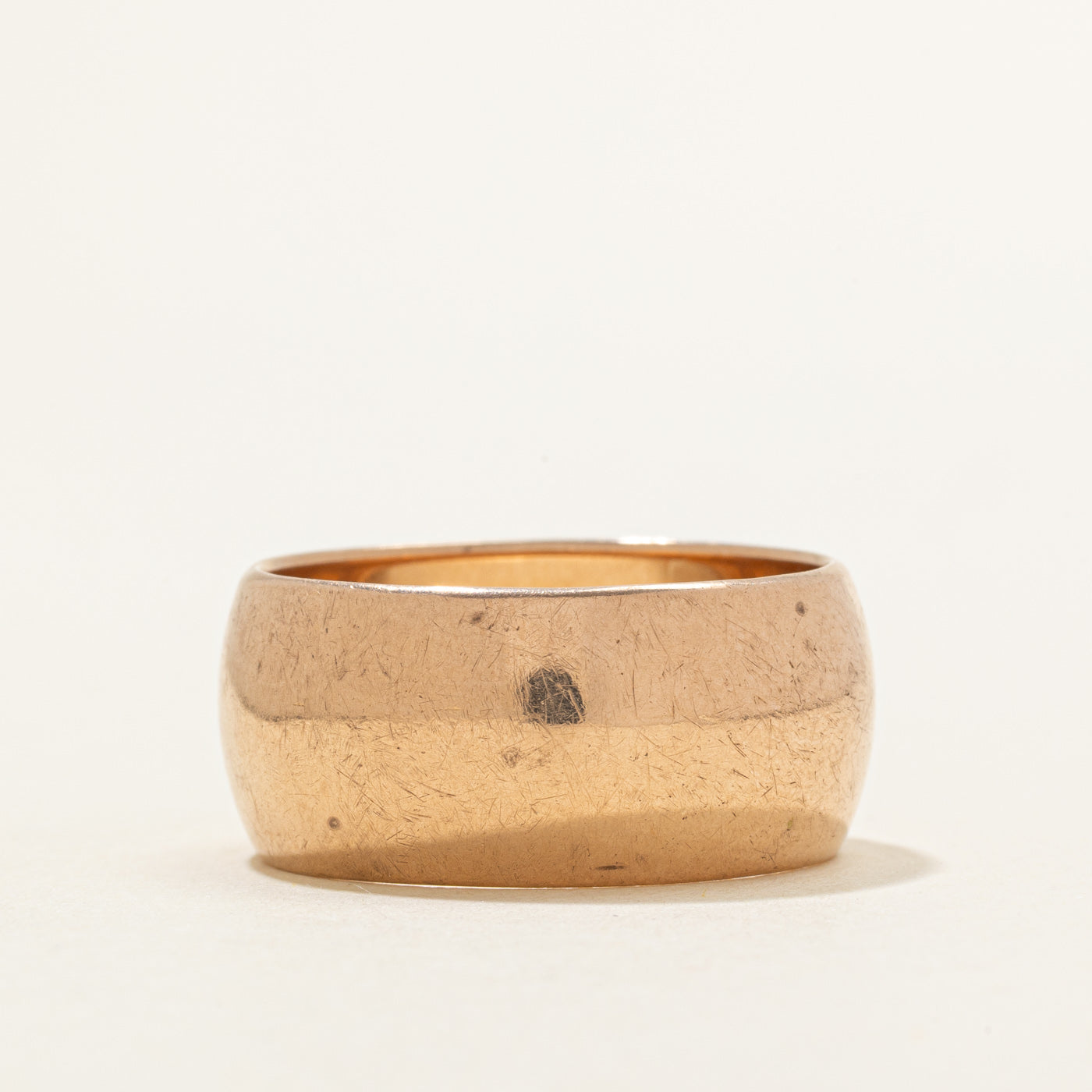 1972 Ukrainian 14K Rose Gold Cigar Band | 10.95mm | SZ 11.5 |