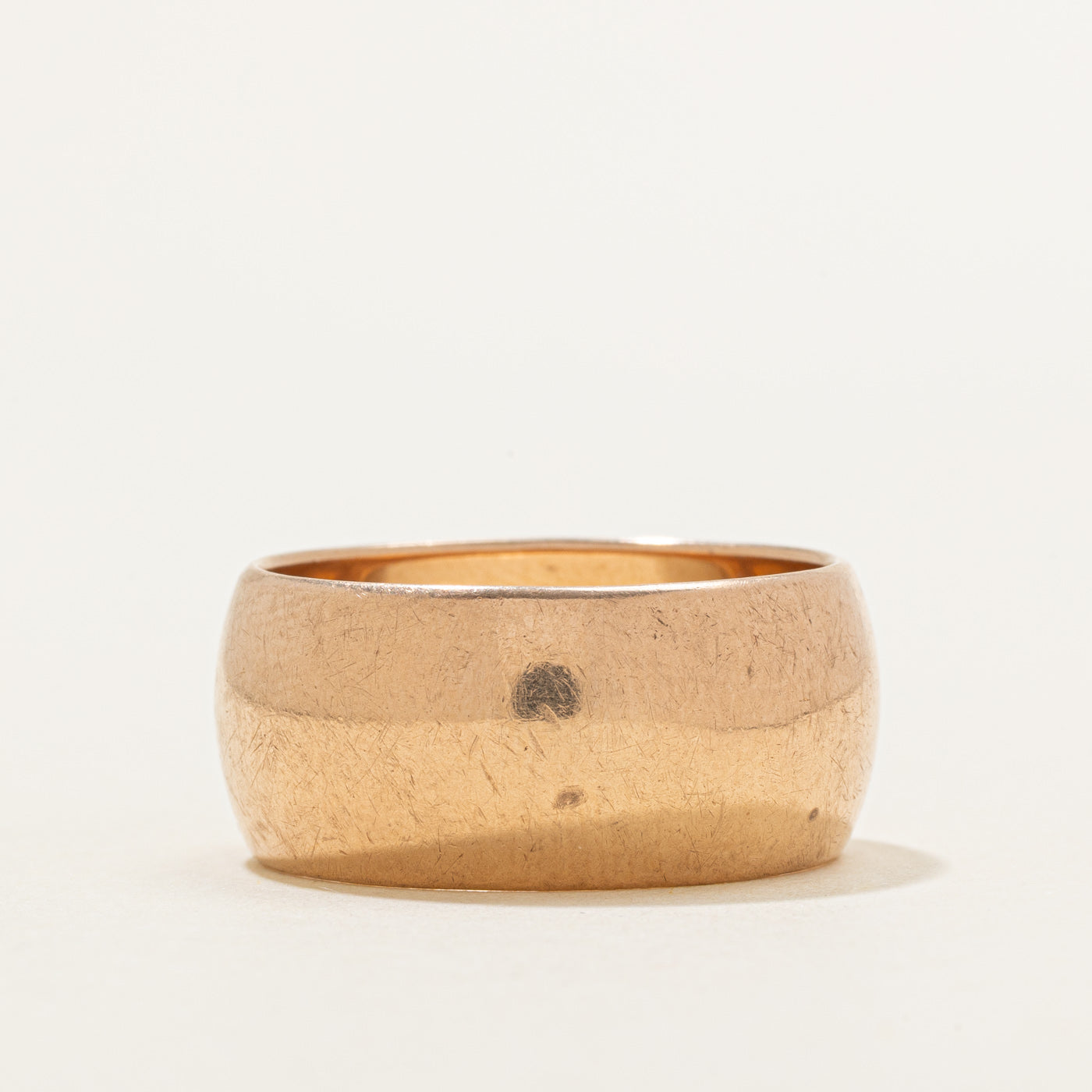 1972 Ukrainian 14K Rose Gold Cigar Band | 10.95mm | SZ 11.5 |