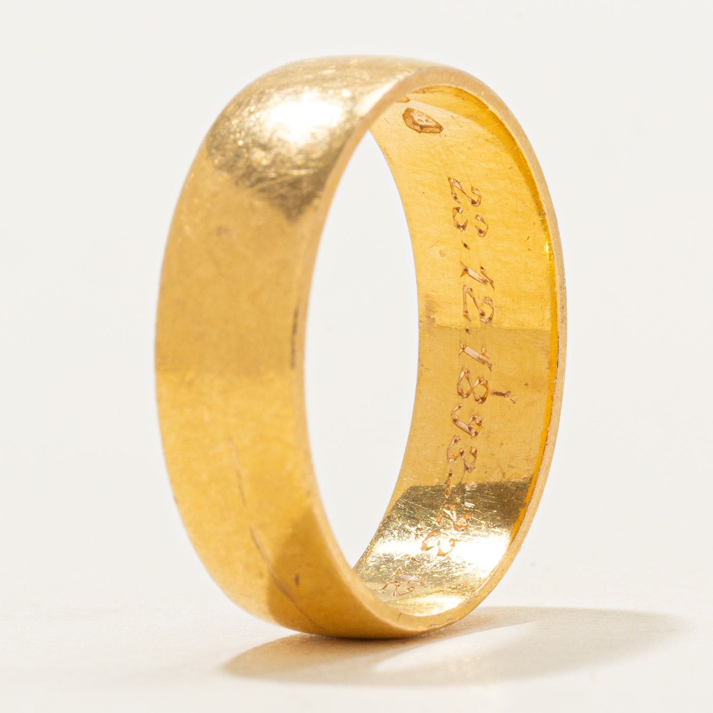 Bague en or jaune 22 carats 1891 London | 5,33 mm | Taille 6,25 |