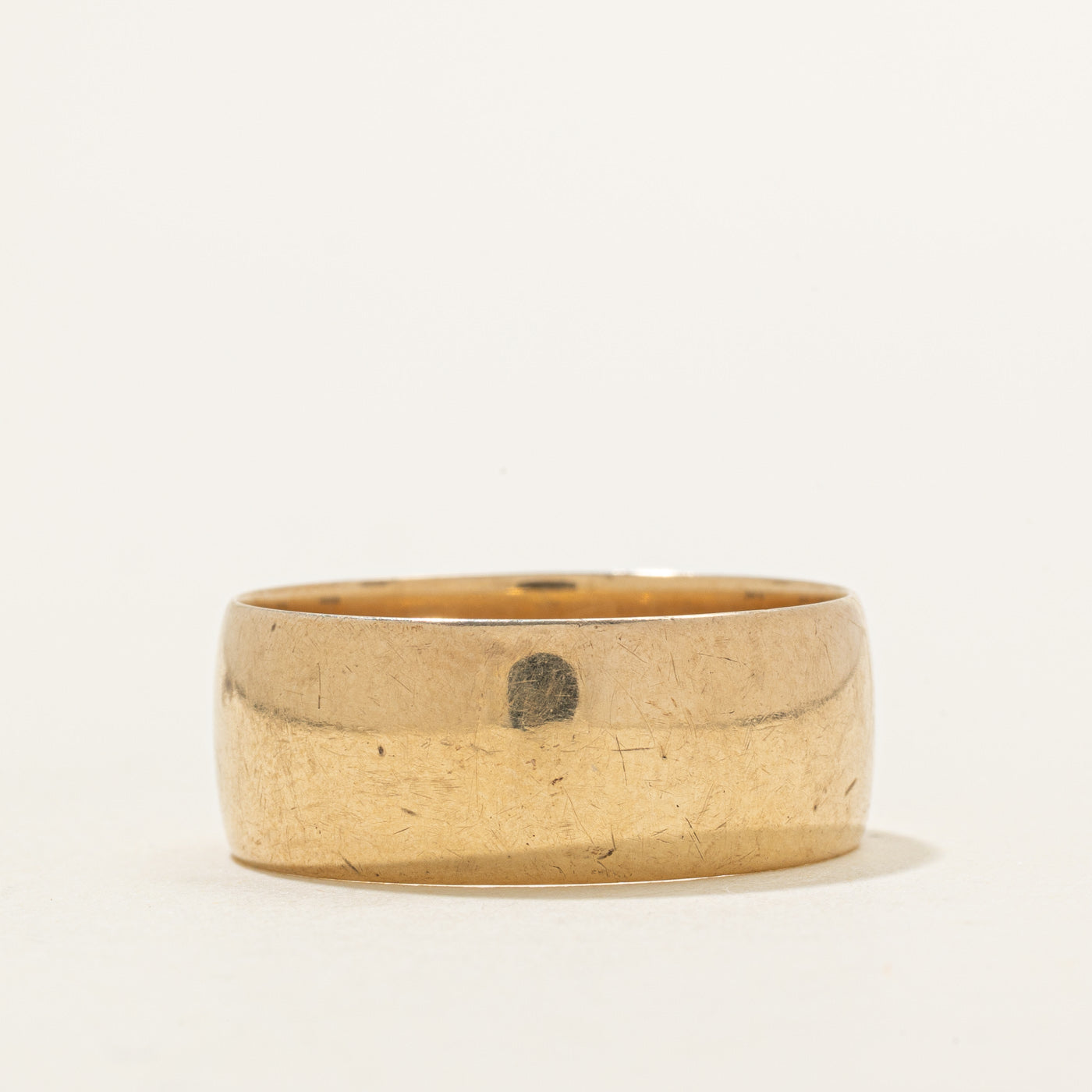 Bague de cigare en or jaune 9 carats de Londres, 1972 | 8,95 mm | Taille 11,5 |