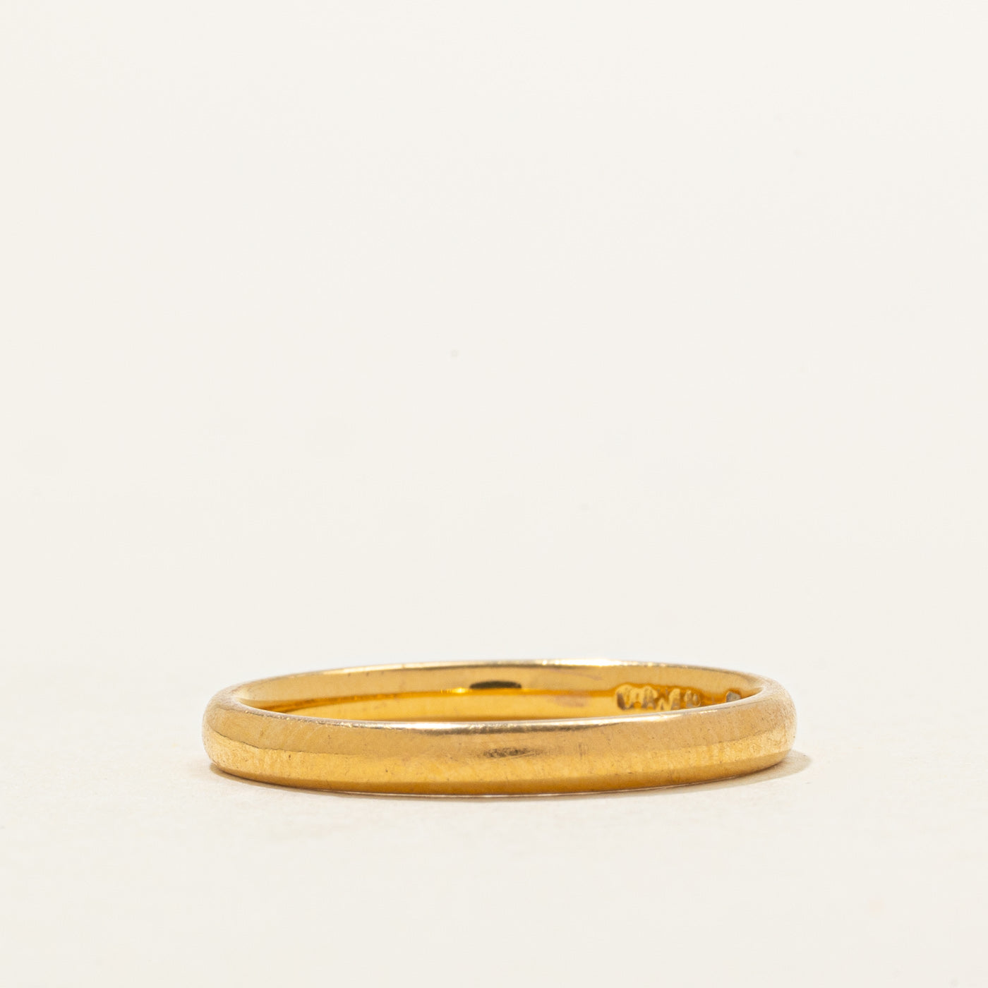 1929 London 22K Yellow Gold Thin Band | 2.31mm | SZ 5.5 |