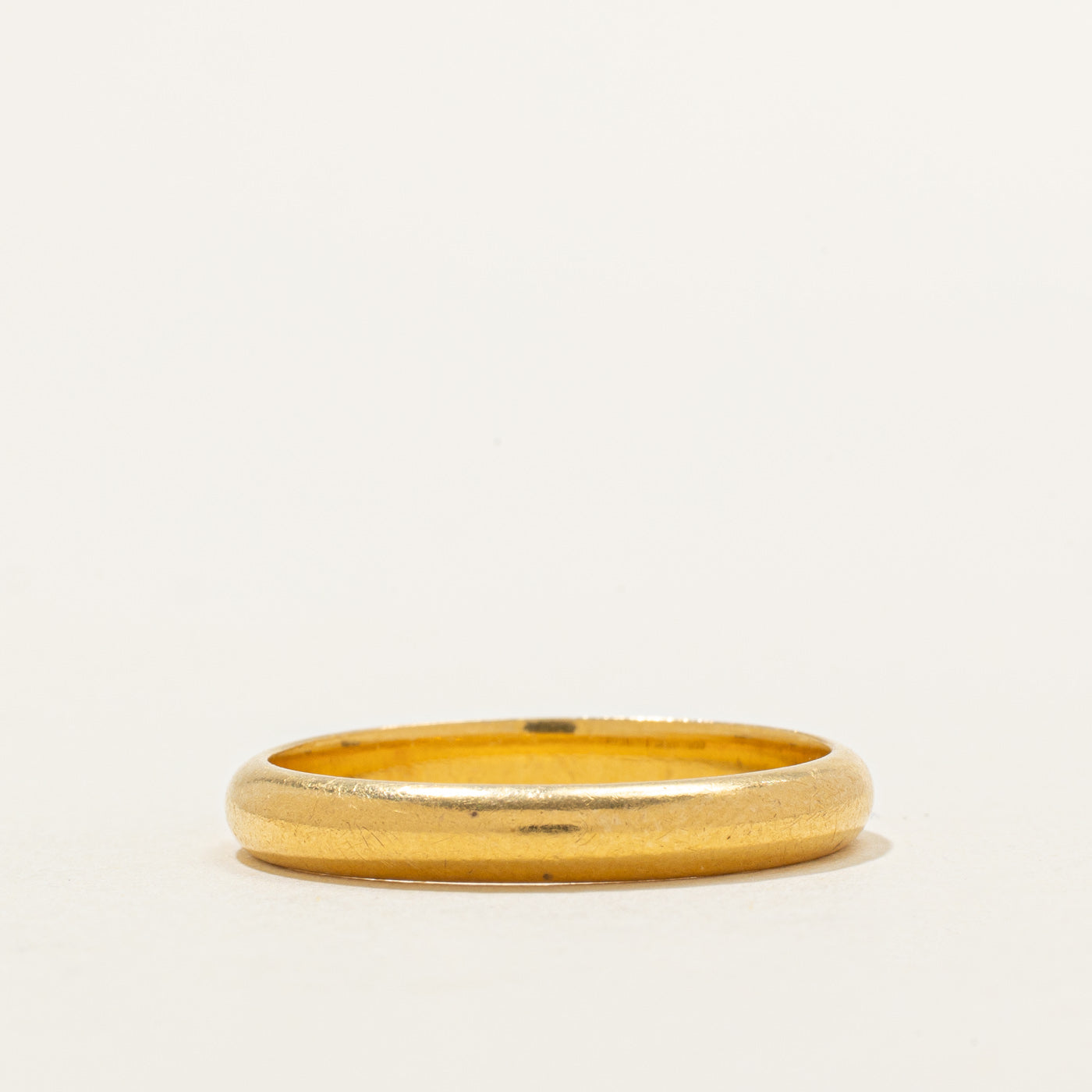 21K Yellow Gold Plain Band | 3.39mm | SZ 10.25 |