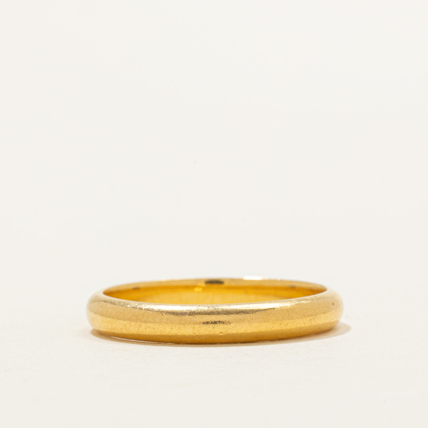 21K Yellow Gold Plain Band | 3.39mm | SZ 10.25 |