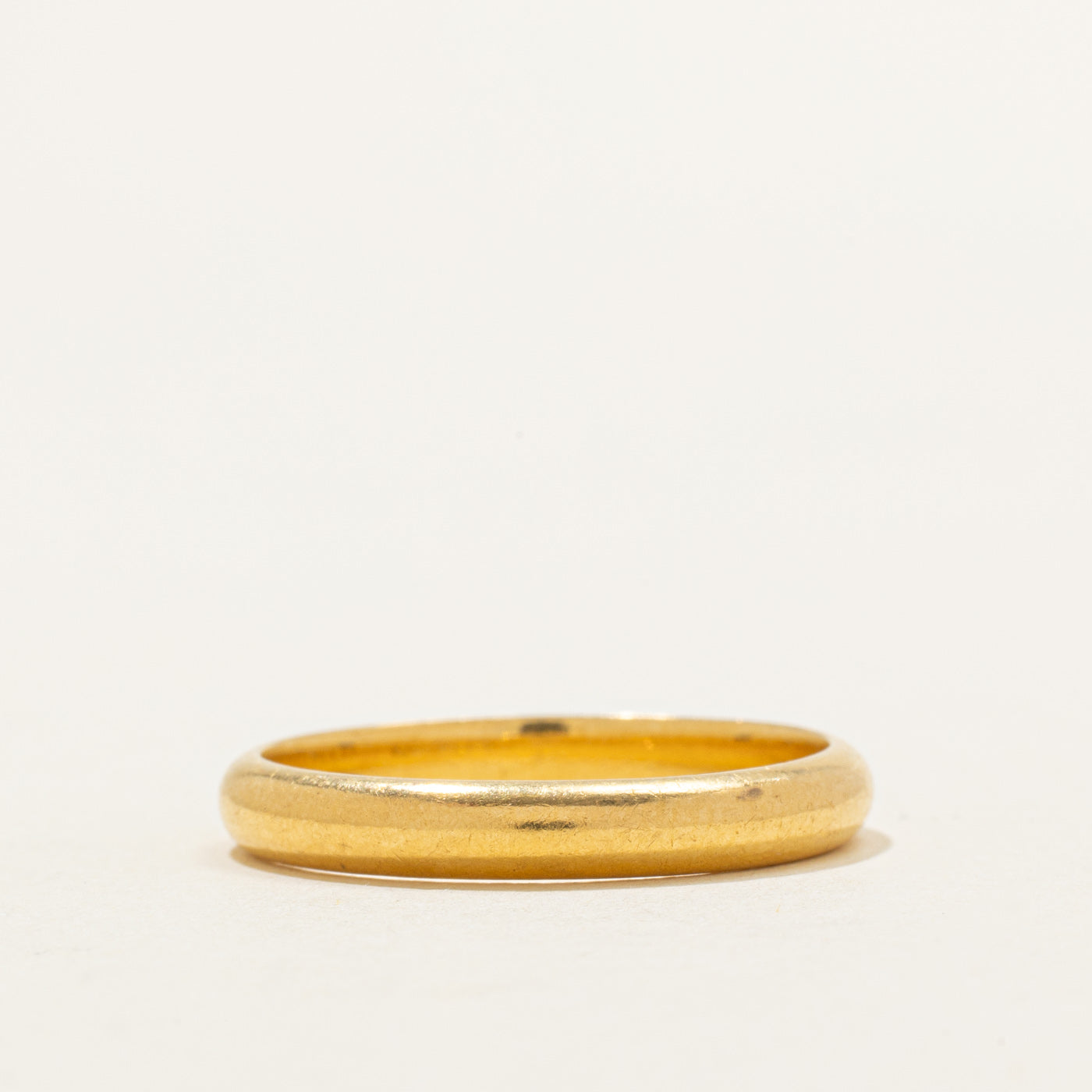 21K Yellow Gold Plain Band | 3.39mm | SZ 10.25 |