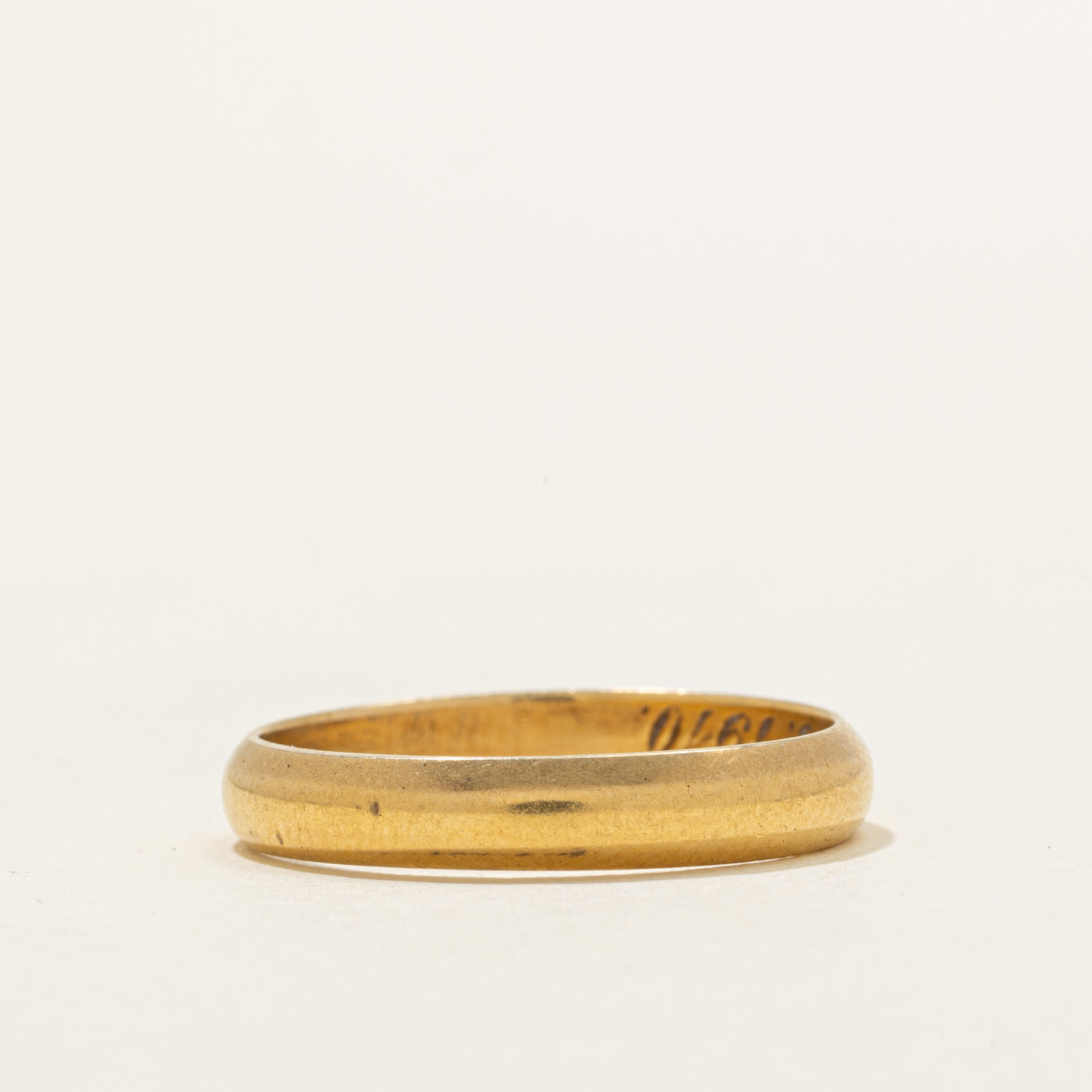 21K Yellow Gold Plain Band | 3.49mm | SZ 7.75 |