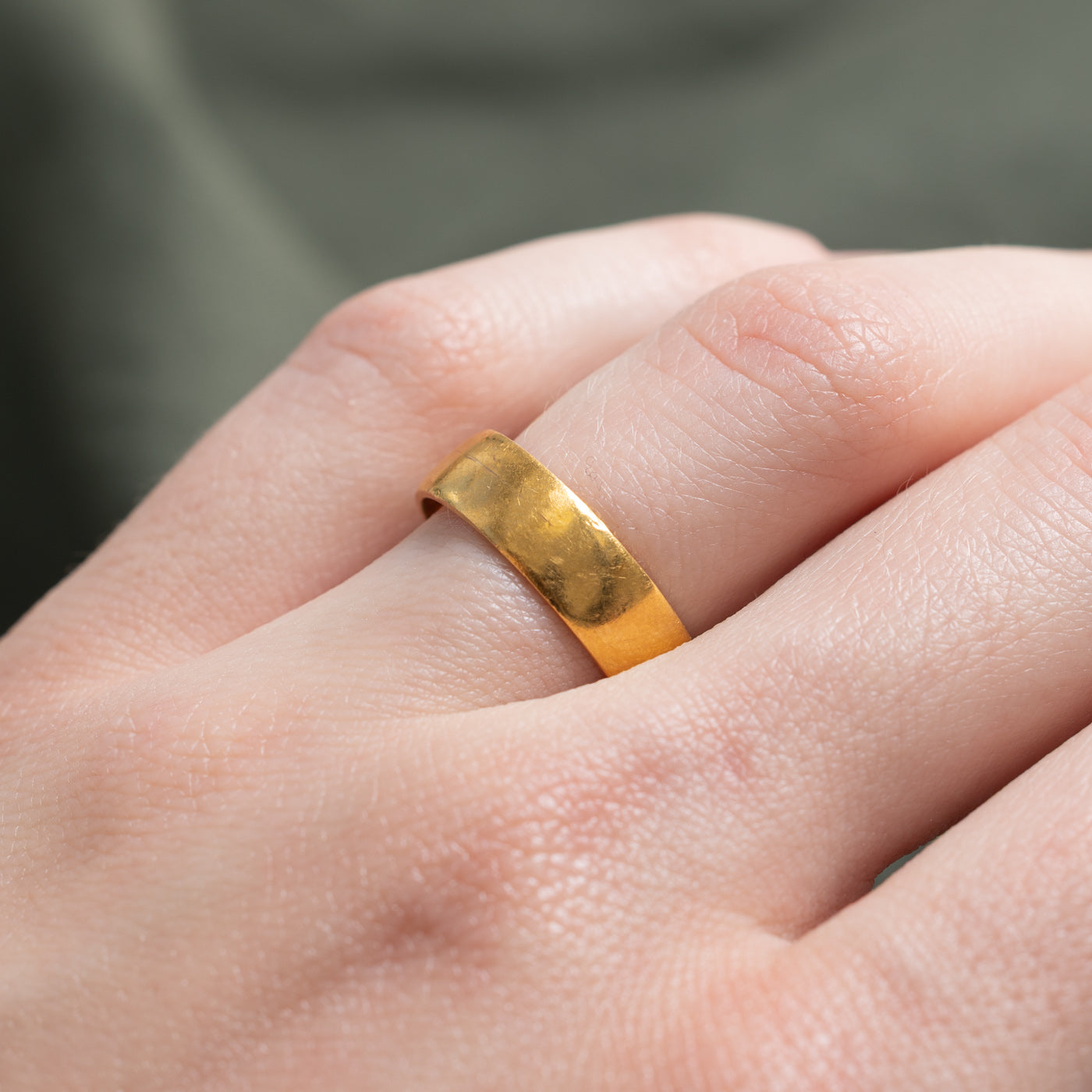 Bague en or jaune 22 carats 1891 London | 5,33 mm | Taille 6,25 |