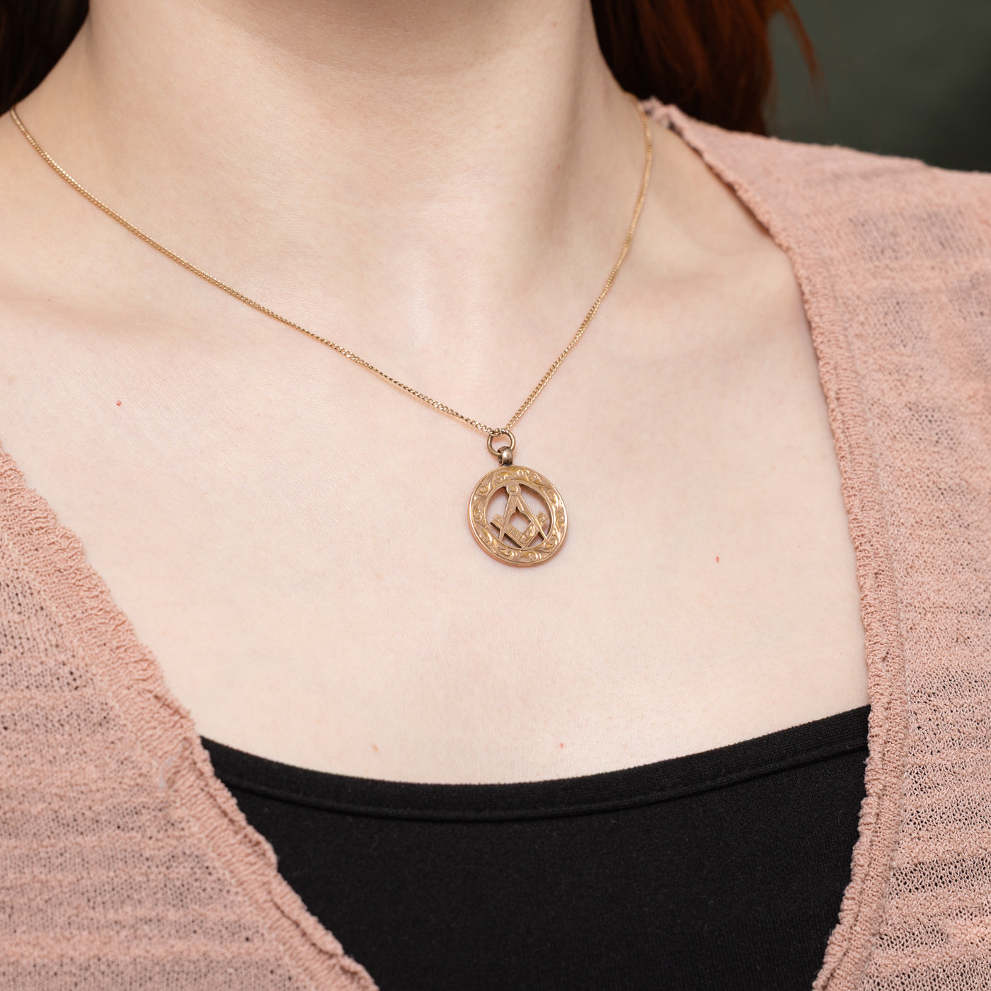 1910 Birmingham 9K Masonic Pendant