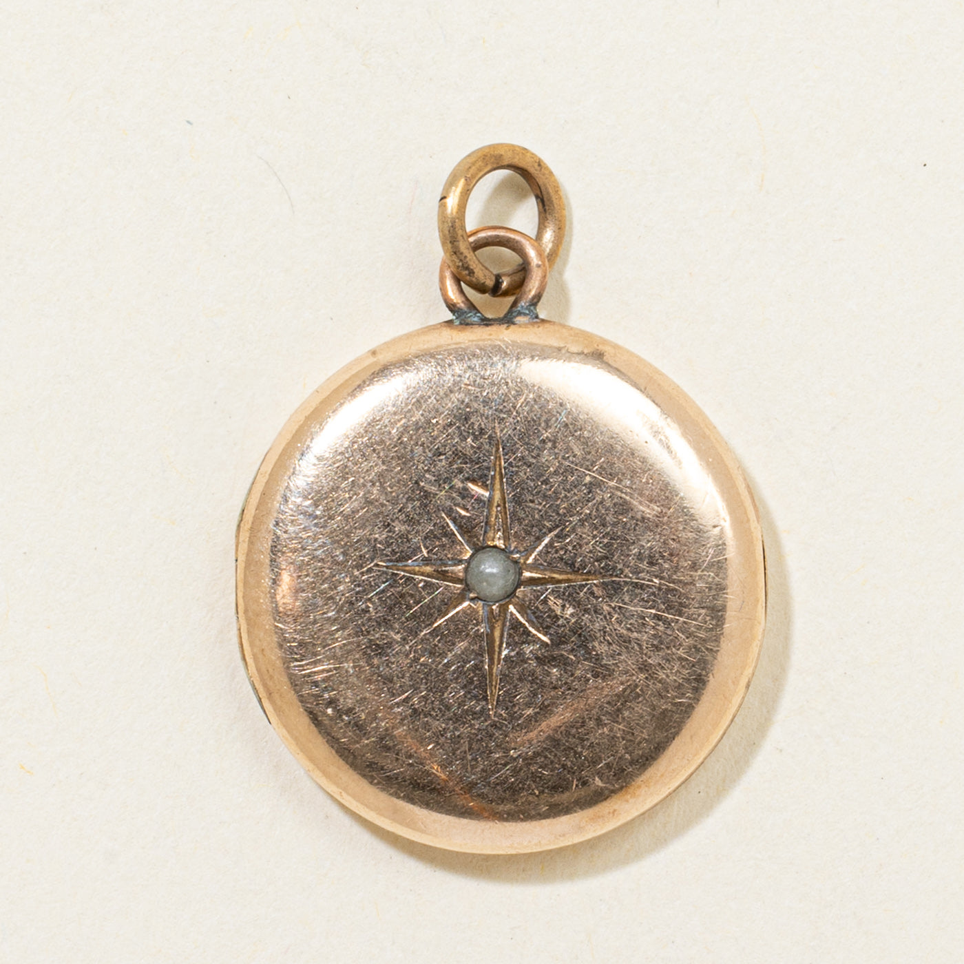 Star Set Seed Pearls Locket