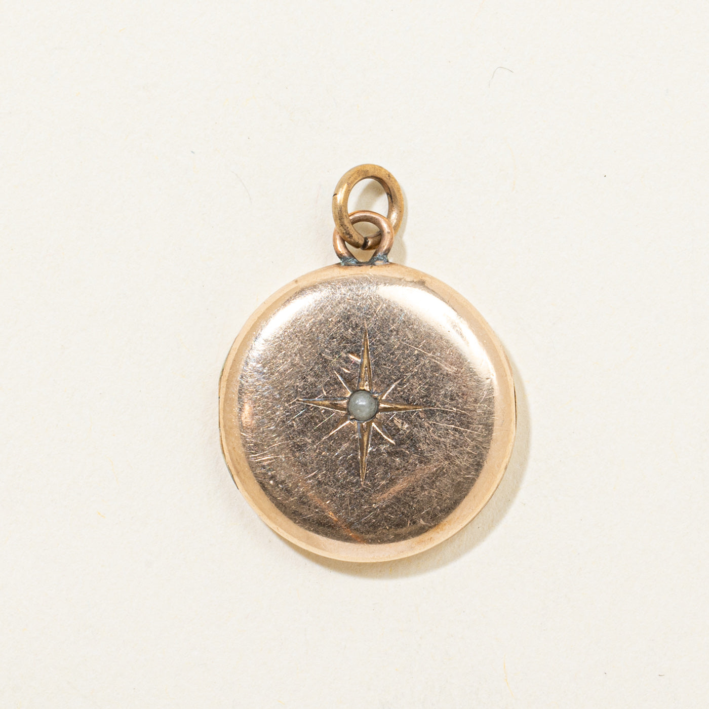 Star Set Seed Pearls Locket