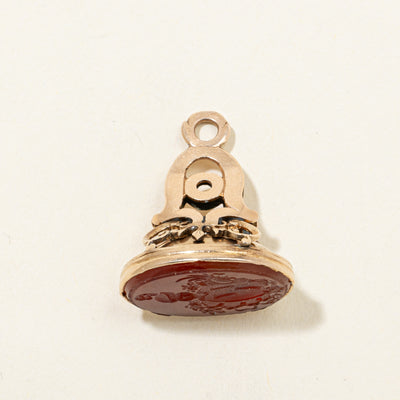 Antique Engraved Carnelian Seal Fob | 6.00ct