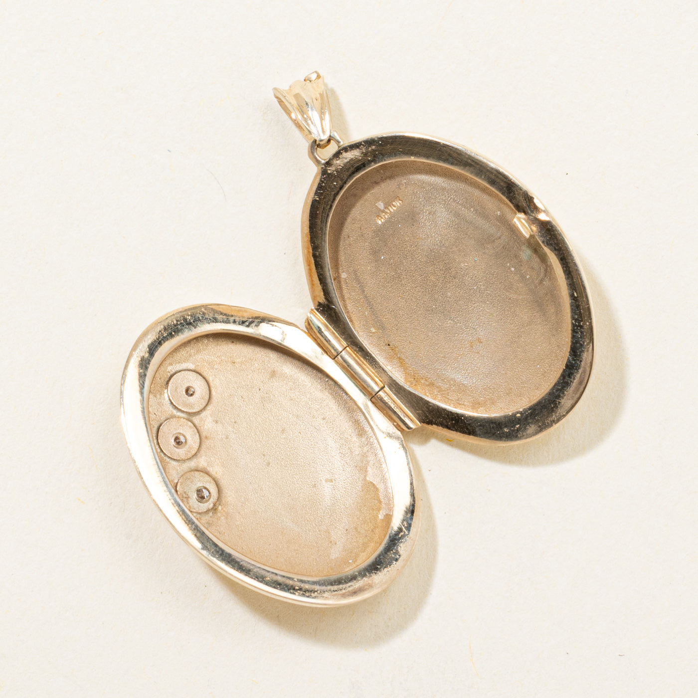 Floral Engraved Diamond Locket Pendant | 0.04ctw