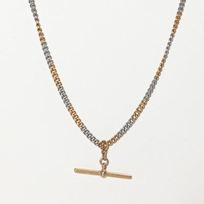 18k Two Tone Gold Watch Chain | 15