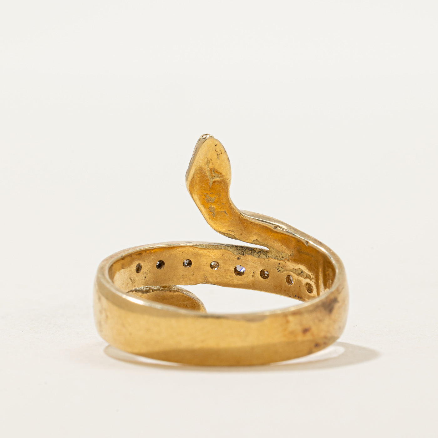 Diamond Coiled Snake Ring | 0.08ctw | SZ 8.5