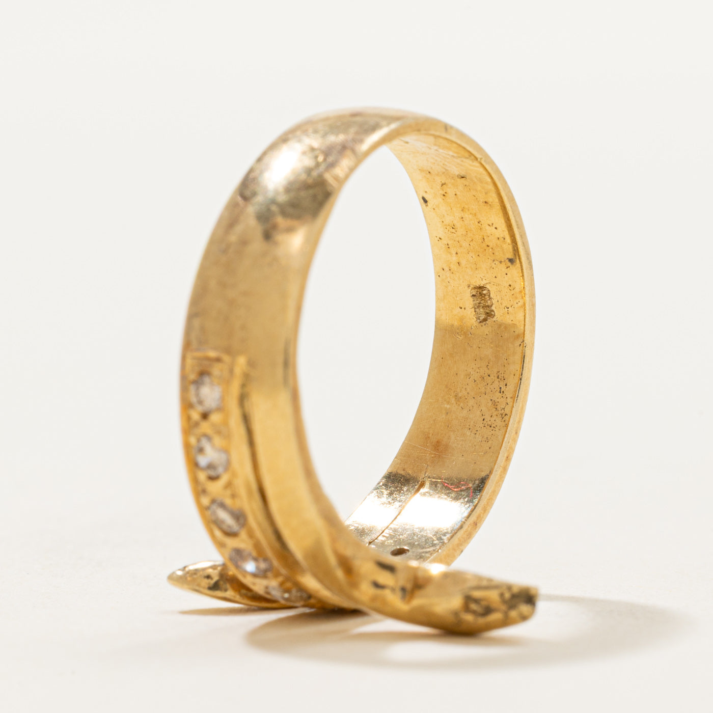 Diamond Coiled Snake Ring | 0.08ctw | SZ 8.5
