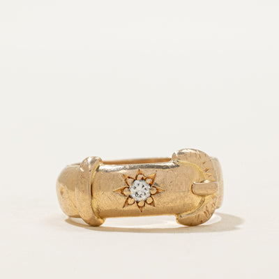 Diamond Buckle Ring | 0.05ct | SZ 8.75