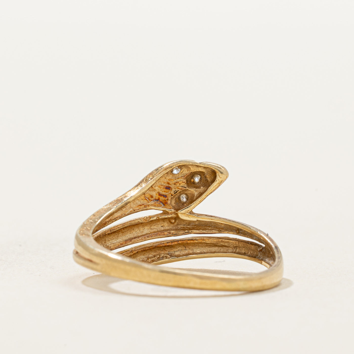 Bague serpent en diamant | 0,01 ct | Taille 4,75