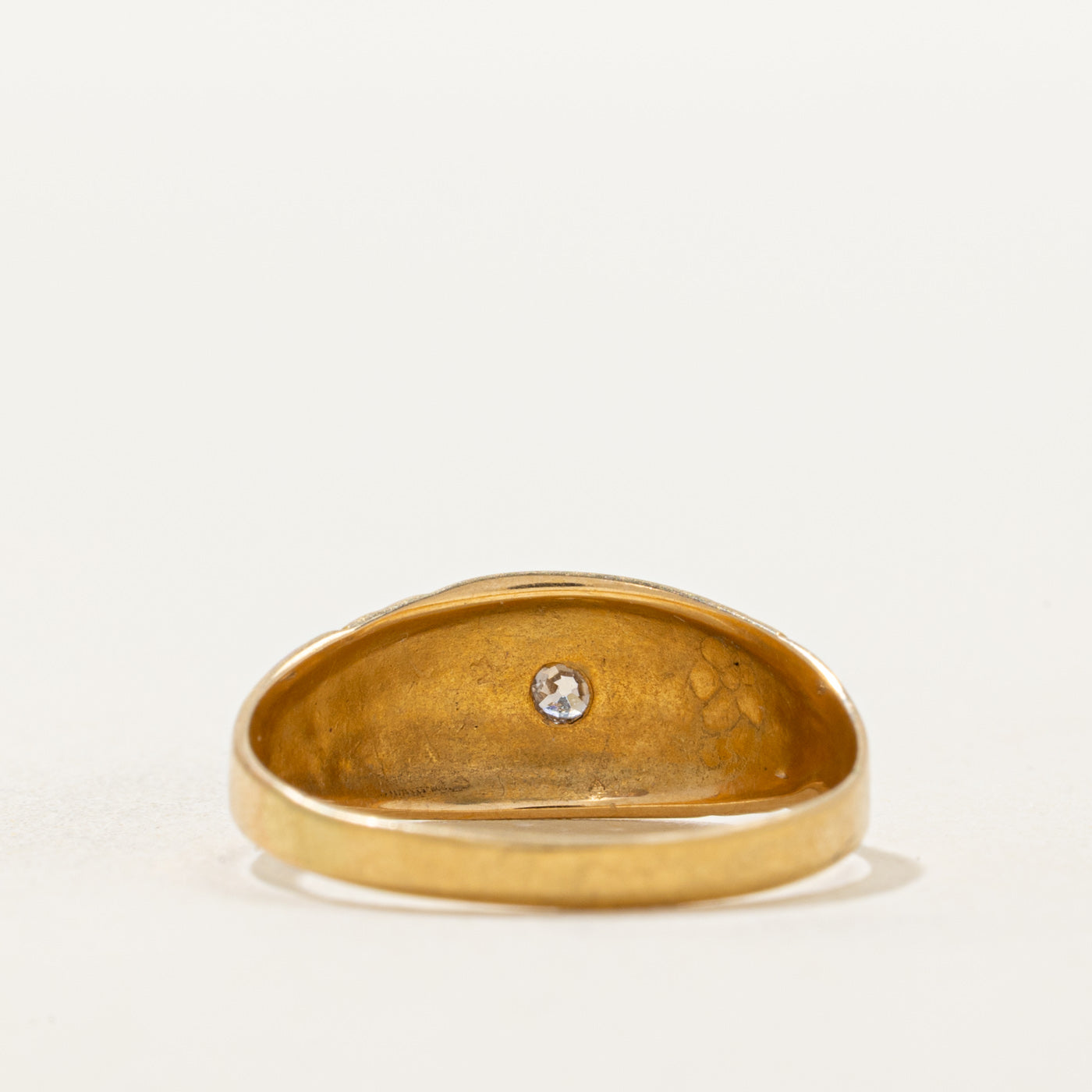 Antique Star Set Old European Cut Diamond Ring | 0.04ct | SZ 7.25