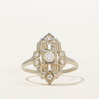 1940s Diamond Ring | 0.26ctw | SZ 7.5