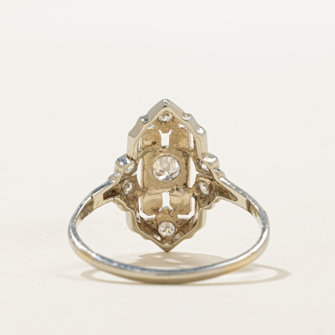 Bague en diamant des années 1940 | 0,26 ct | Taille 7,5