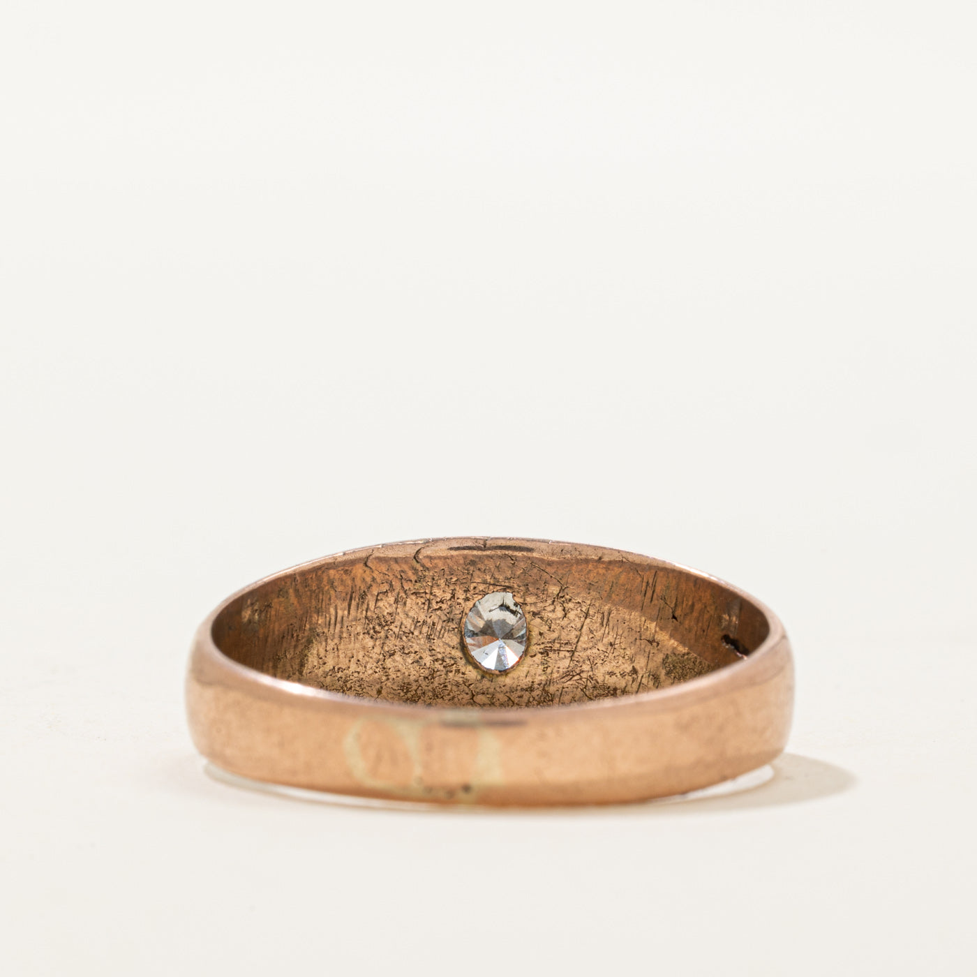 Bague solitaire sertie d'un diamant étoile | 0,30 ct | Taille 10
