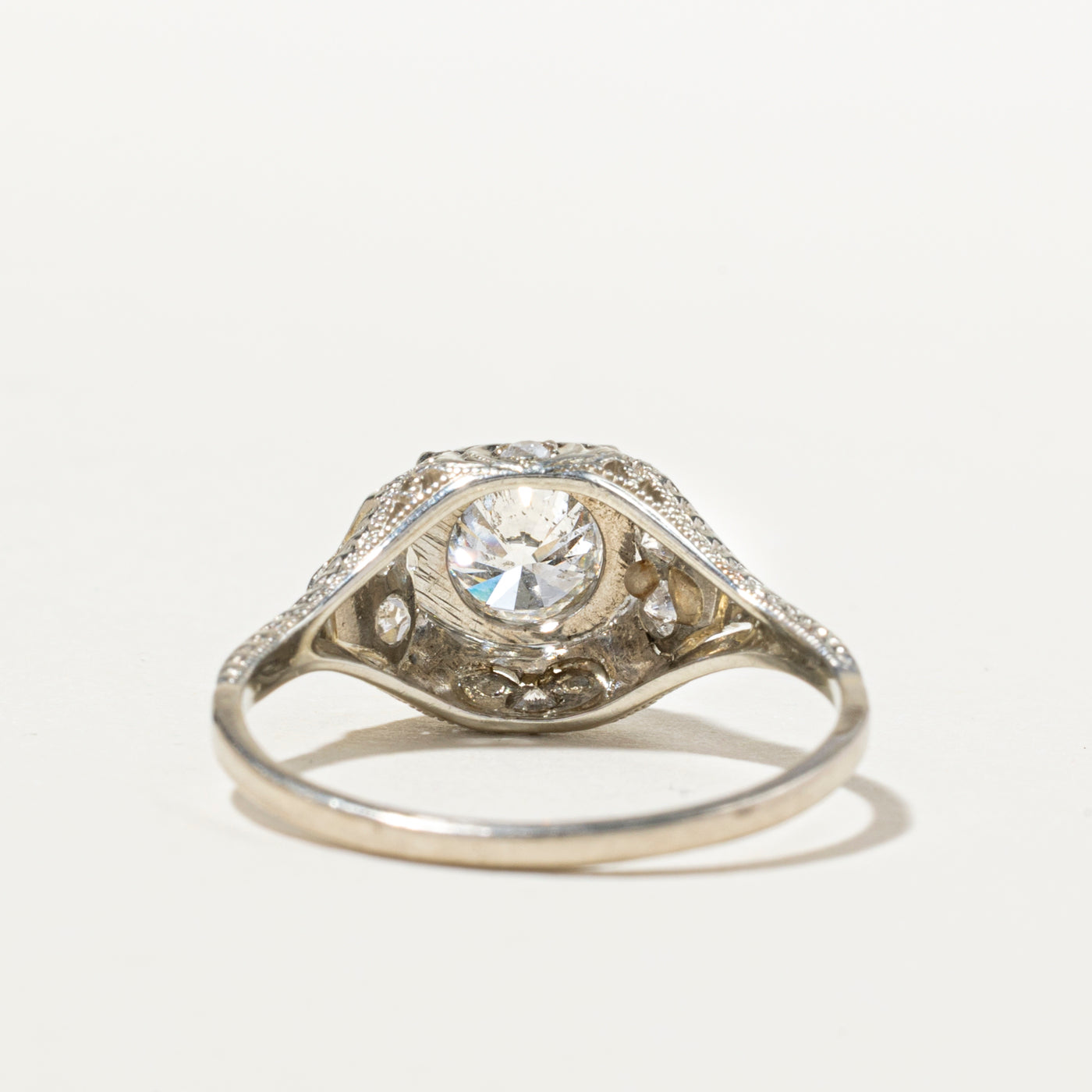 Vintage Diamond Ornate Ring | 0.82ctw | SZ 8
