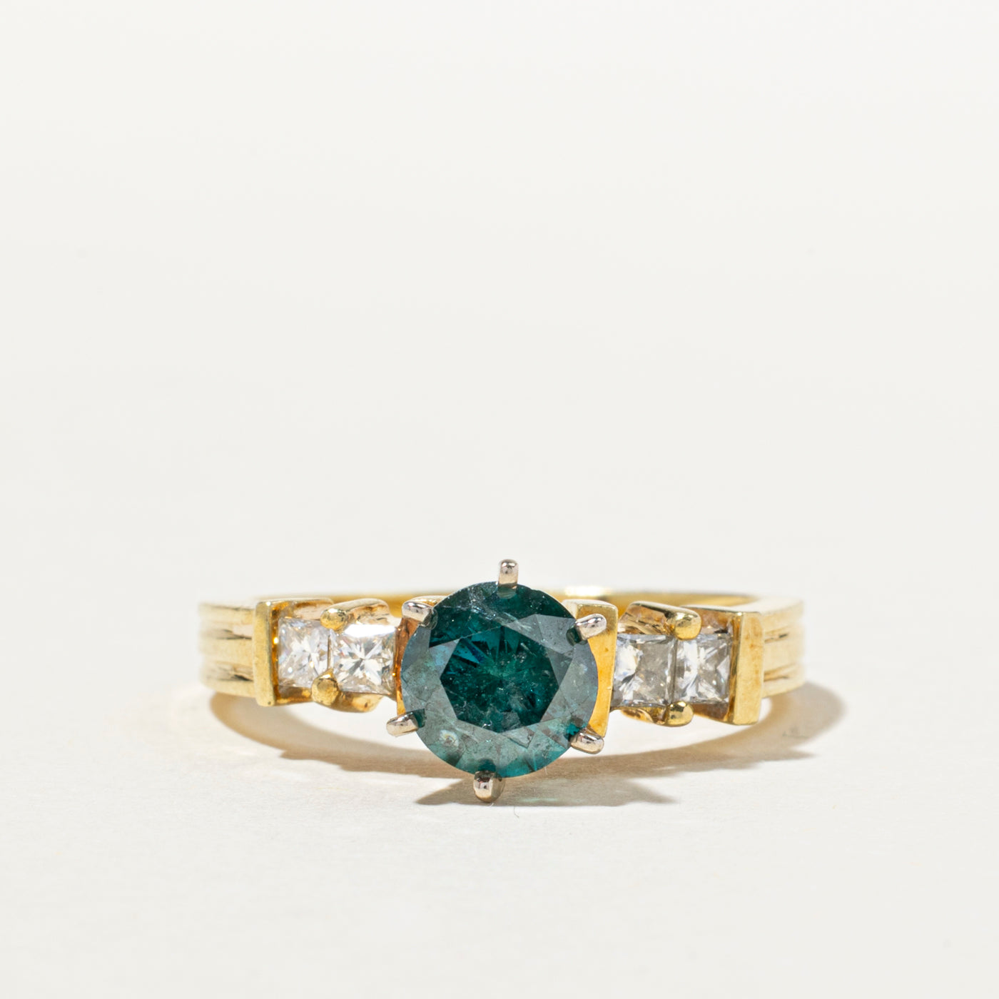 Fancy Gray Blue Diamond Ring | 1.31ctw | SZ 6.75