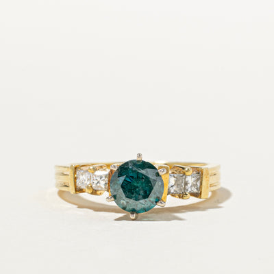 Fancy Gray Blue Diamond Ring | 1.31ctw | SZ 6.75