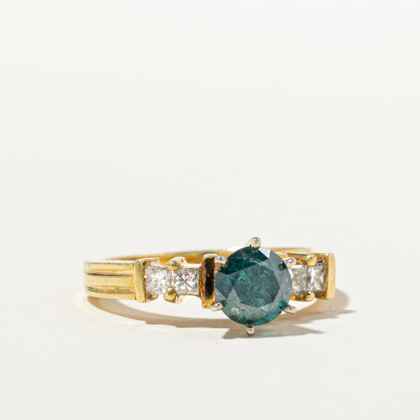 Fancy Gray Blue Diamond Ring | 1.31ctw | SZ 6.75