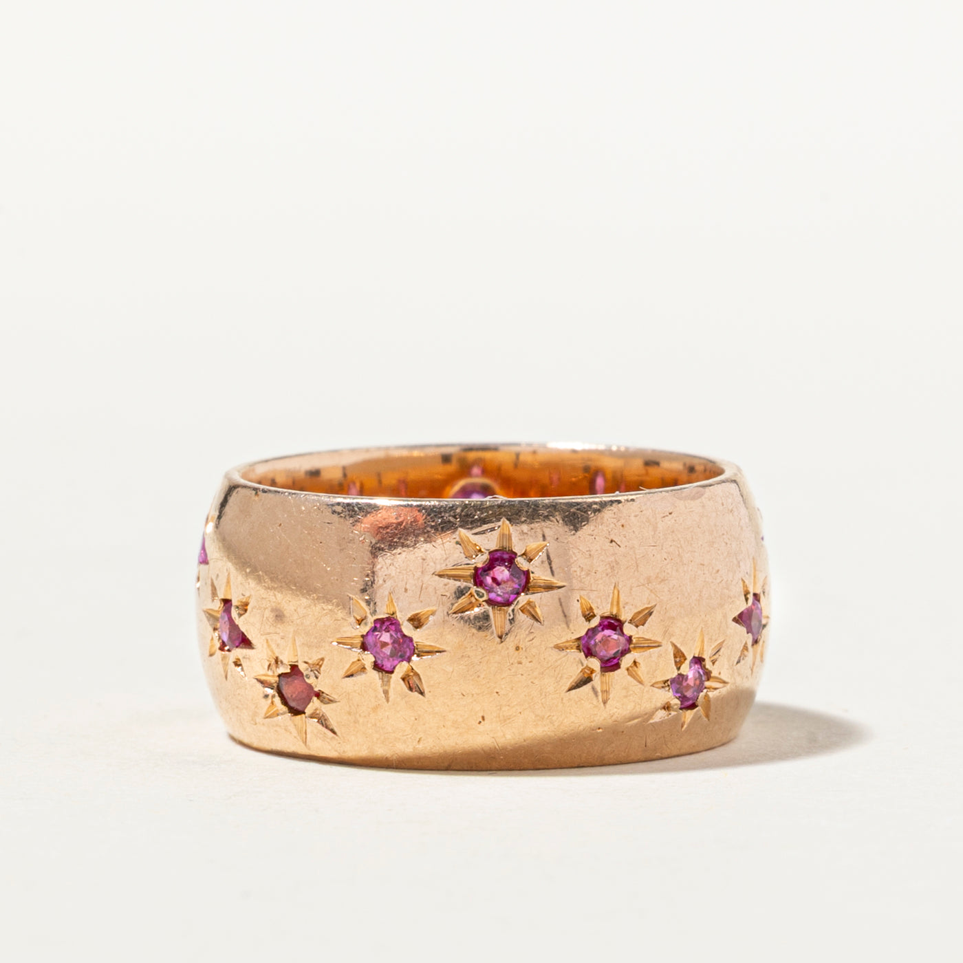 Star Set Ruby Cigar Band | 0.42ctw | SZ 5.25