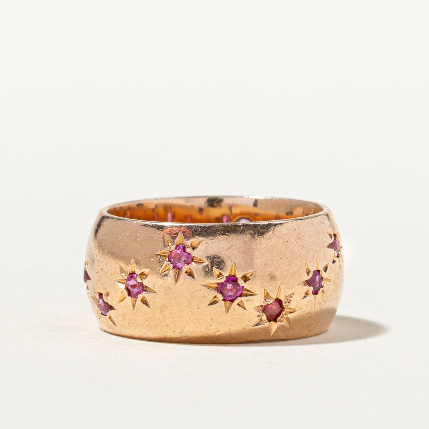 Star Set Ruby Cigar Band | 0.42ctw | SZ 5.25