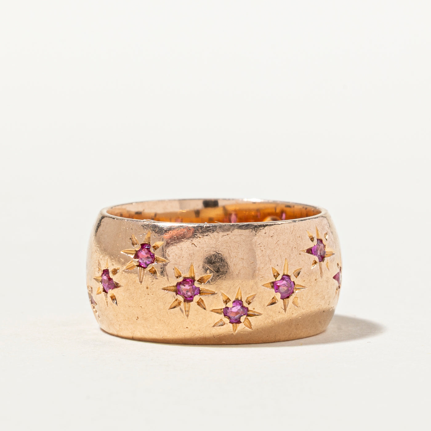 Star Set Ruby Cigar Band | 0.42ctw | SZ 5.25