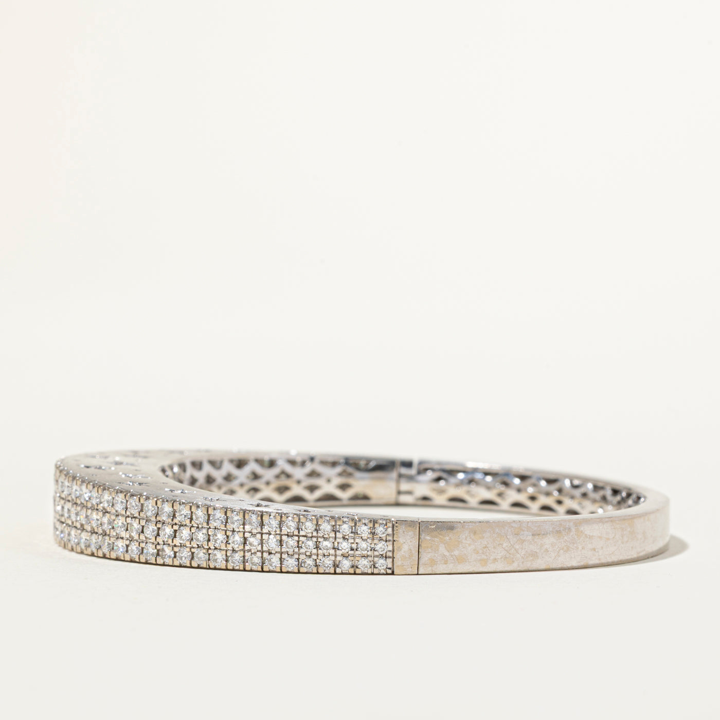 Diamond Grid Bangle | 2.70ctw | 6.5"