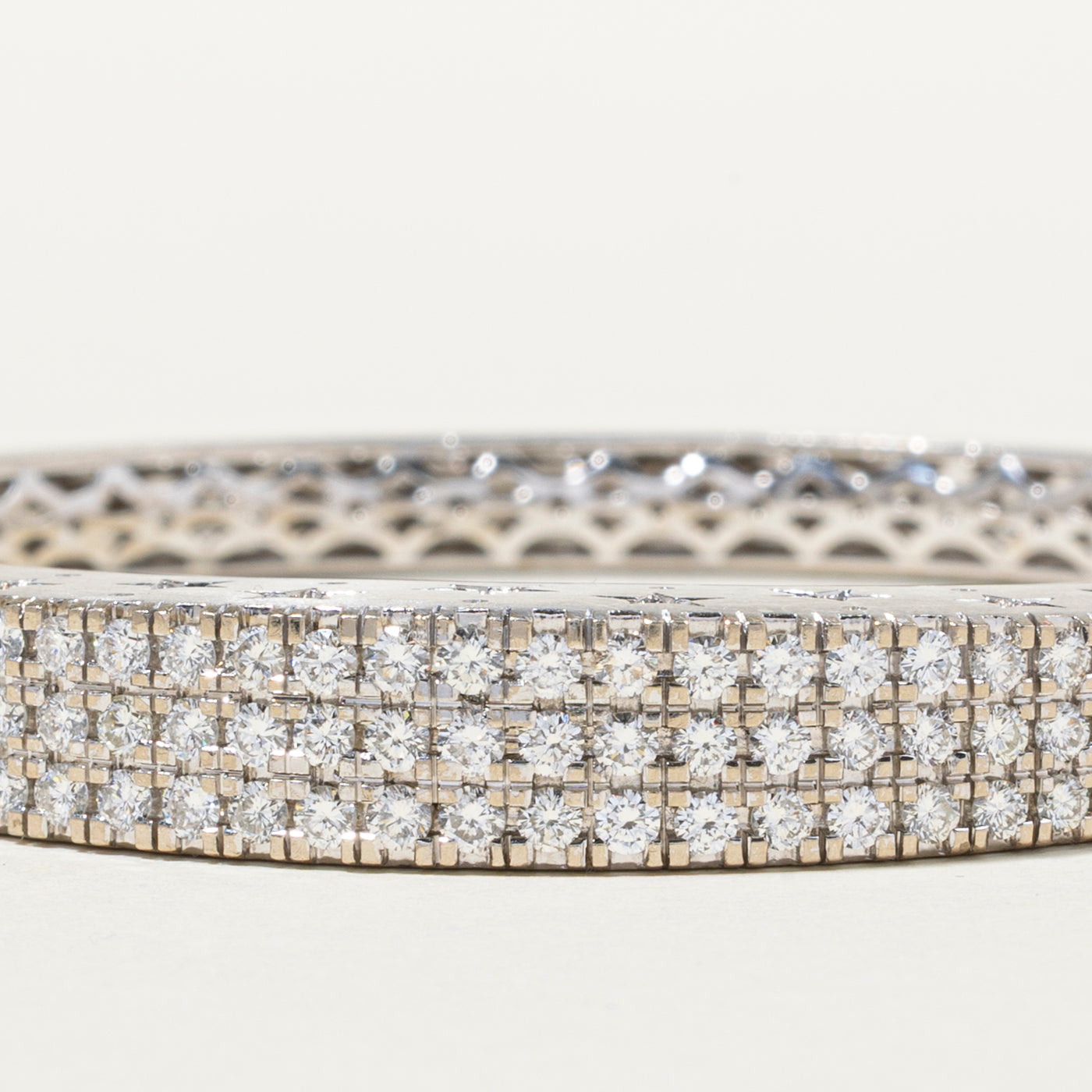 Diamond Grid Bangle | 2.70ctw | 6.5"