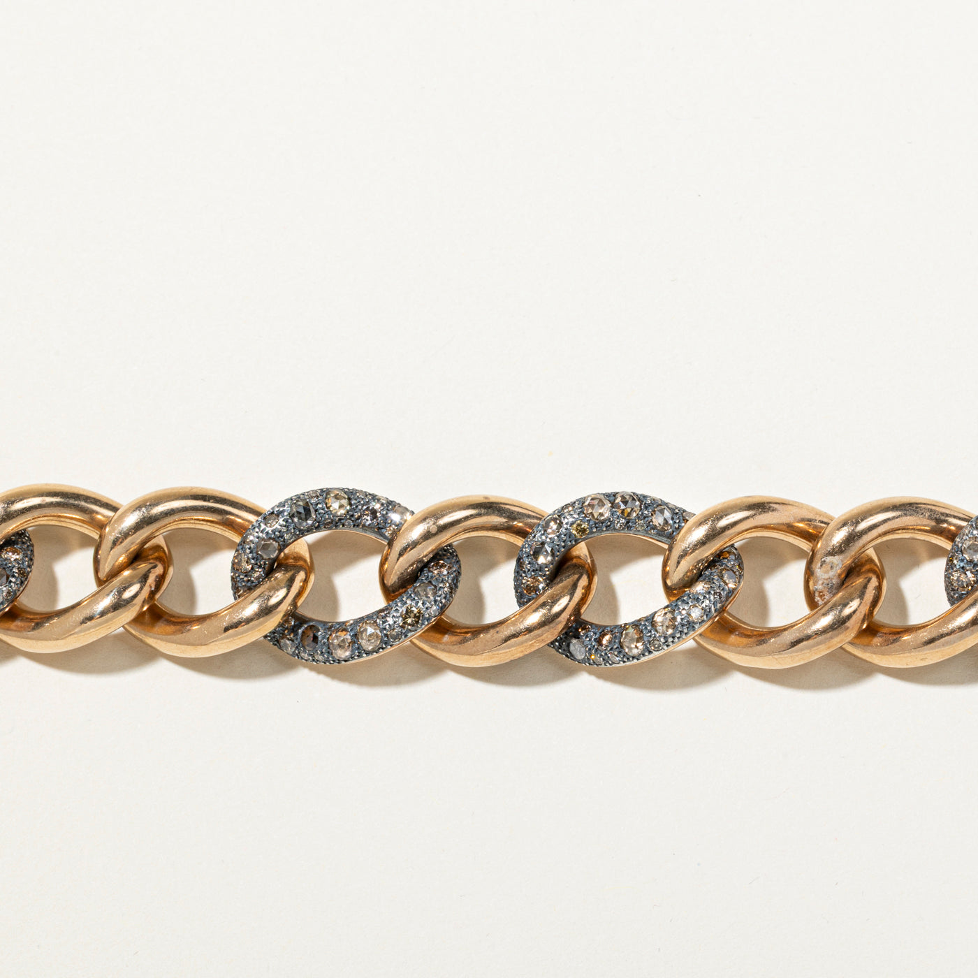 Diamond Curb Link Chunky Bracelet | 8.90ctw | 8"